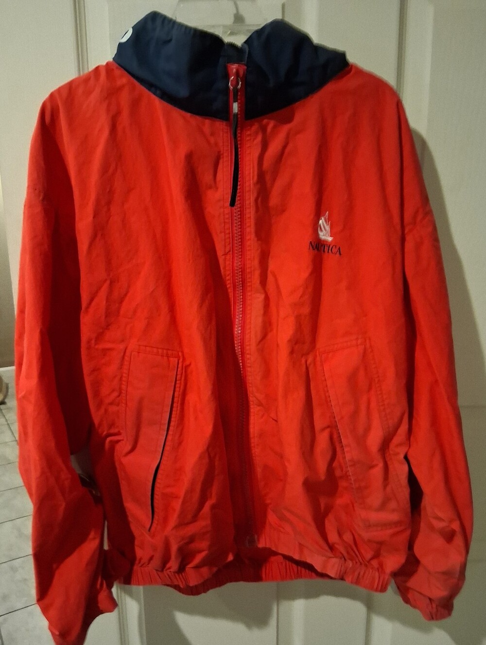 Rare Vintage 1990s Nautica Scotland Sailing Edition Windbreaker Mens Size Large